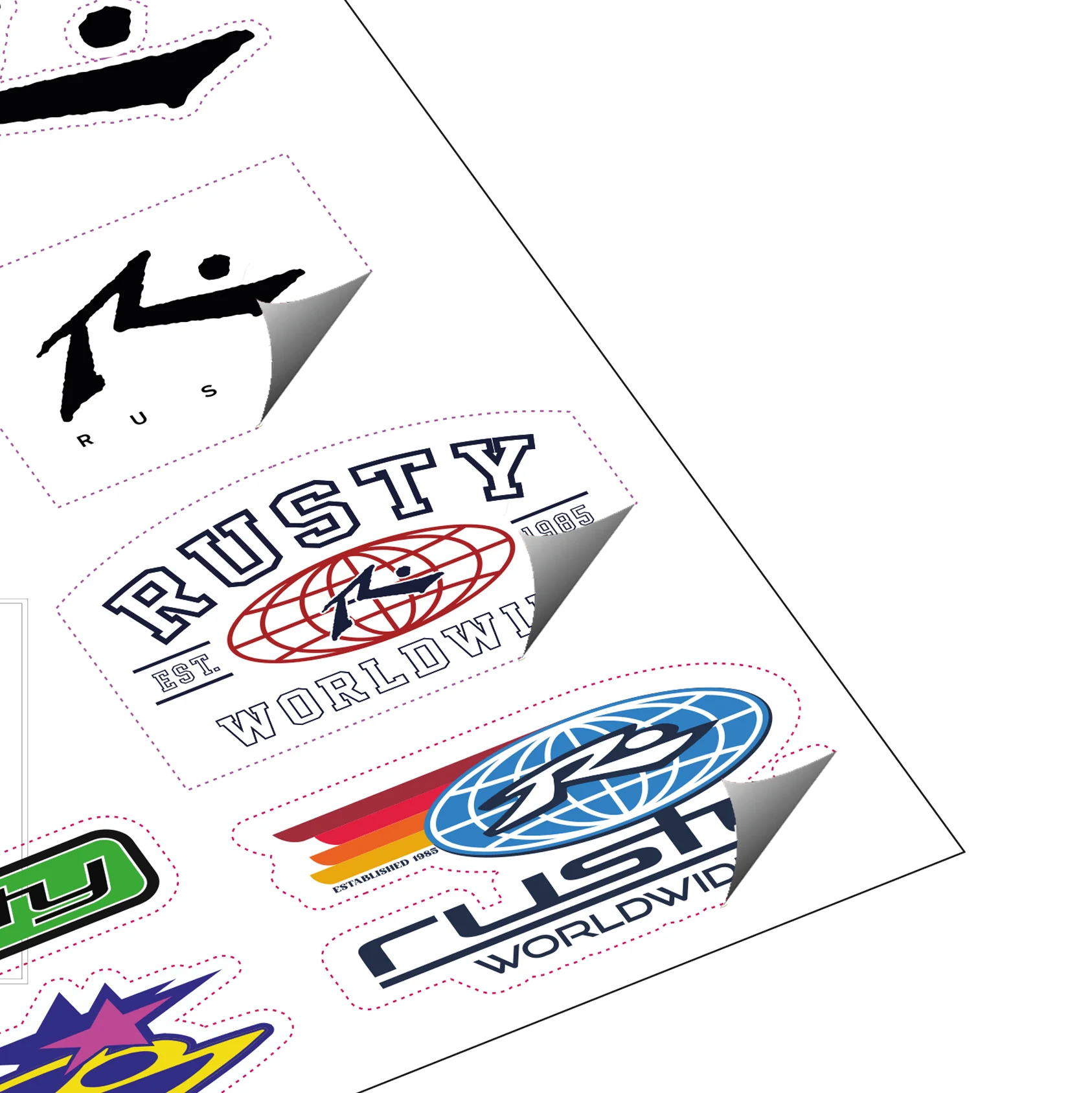 Calcos Rusty Plancha De Sticker A4 Surtido 1 - Image 3