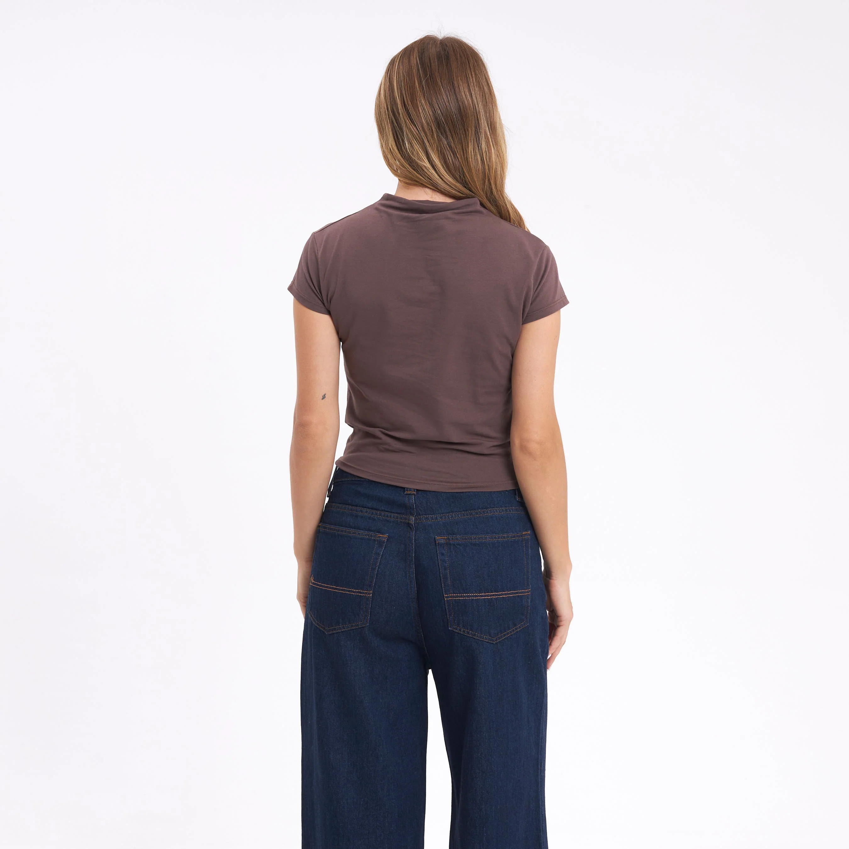 Fashion Top Annie Hi Neck Baby Chestnuit - Image 4