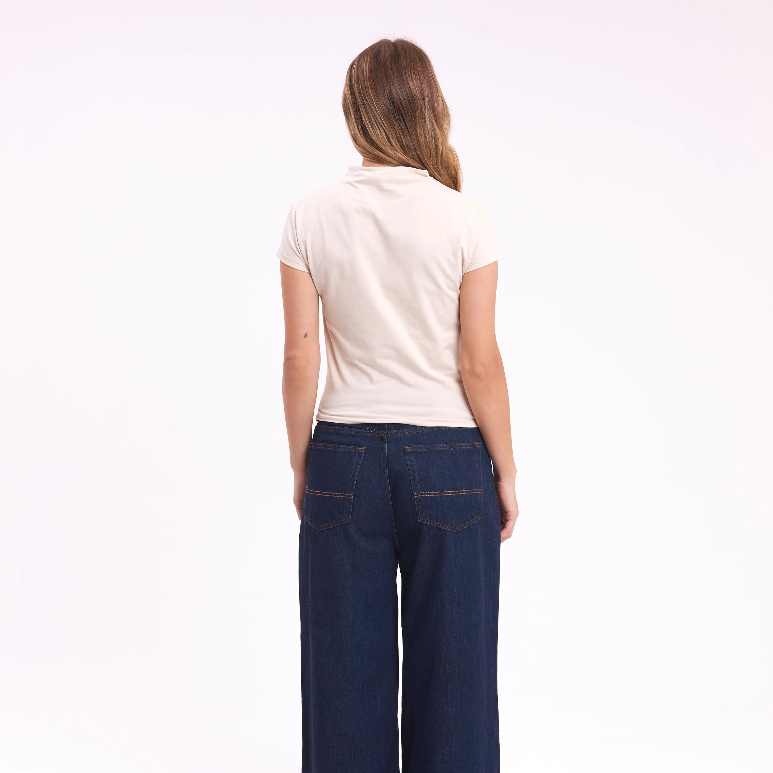 Fashion Top Annie Hi Neck Baby Ecru - Image 4