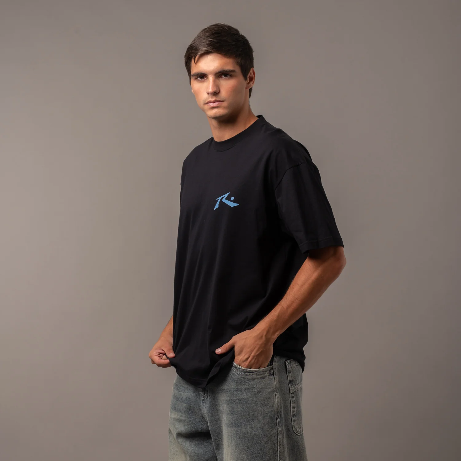 Remera Competition X Black/Atlantic Blue - Image 3